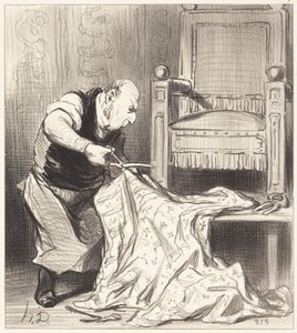 De Nieuwe Tapijtwever van het Hof... door Honoré Daumier