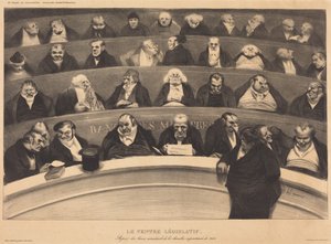 De wetgevende buik door Honoré Daumier