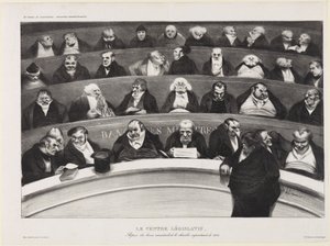 De wetgevende buik door Honoré Daumier