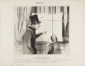 De geografische sjaals door Honoré Daumier