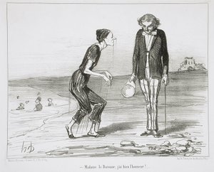 Madame la Baronne, ik heb de eer! door Honoré Daumier
