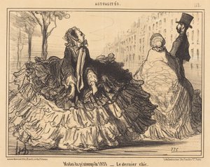 Voorjaarsmode van 1855 door Honoré Daumier