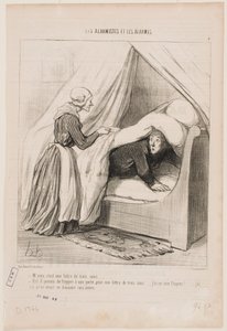 Mijnheer, het is een brief voor drie cent... door Honoré Daumier
