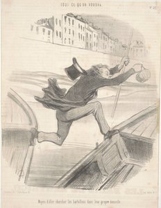 Manier om de Barbelen in hun Eigen Huis te Vangen door Honoré Daumier