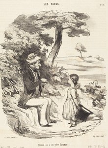 Wanneer men een grappige vader heeft door Honoré Daumier