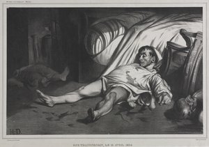 Rue Transnonain, 15 april 1834 door Honoré Daumier