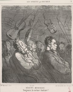 Muzikale sessies door Honoré Daumier