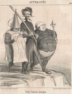Drie Arme Blinden door Honoré Daumier