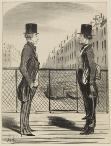 “Een man in zijn kleine schoenen” door Honoré Daumier