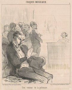 Een Slachtoffer van Beleefdheid door Honoré Daumier