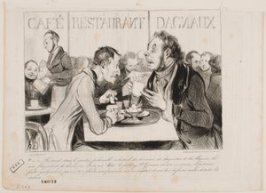 Zie je, Bertrand, in deze chique wijk van industriëlen... door Honoré Daumier