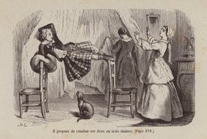 Illustratie voor Un Bon Petit Diable door Horace (after) Castelli