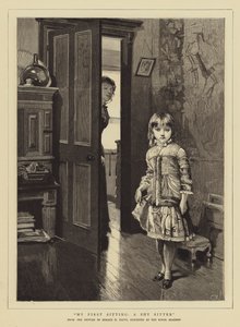 Mijn Eerste Zitting, een Verlegen Zitter door Horace Henry Cauty
