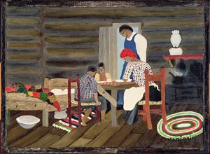 Dankzegging, ca. 1942 door Horace Pippin