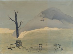 Heilige Berg IV door Horace Pippin