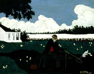 Oude zwarte Joe door Horace Pippin