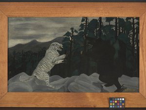 De Blauwe Tijger door Horace Pippin