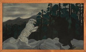 De Blauwe Tijger door Horace Pippin