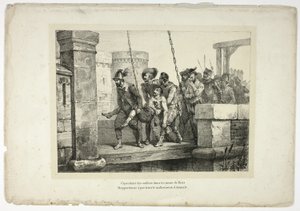 Maar soldaten binnen de muren van Parijs... door Horace Vernet