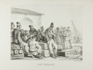 Gevangenen door Emile Jean Horace Vernet