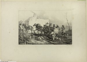 Jagers door Emile Jean Horace Vernet