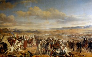 Overwinning van Isly behaald door maarschalk Bugeaud over de Marokkaanse troepen van sidi Mohamed abd el Rhaman, zoon van de Sultan, op 14/08/1844 (detail)