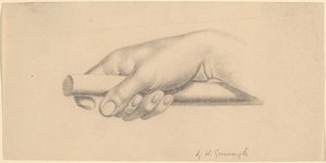 Rechterhand die een Korte Staf Vasthoudt door Horatio Greenough