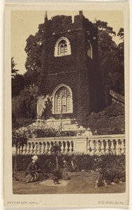 Oude kerk bij Bath - in Prior Park - waar Fielding Tom Jones schreef. door Horatio Nelson King
