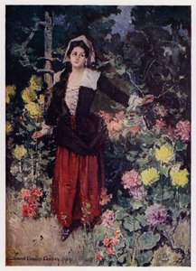 Illustratie voor Evangeline, A Tale of Arcadie, door Henry Wadsworth Longfellow door Howard Chandler (after) Christy