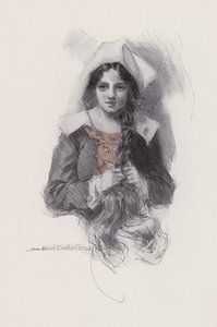 Illustratie voor Evangeline, een verhaal van Arcadie, door Henry Wadsworth Longfellow door Howard Chandler (after) Christy