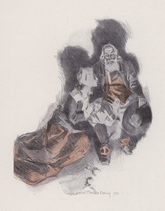Illustratie voor Evangeline, A Tale of Arcadie, door Henry Wadsworth Longfellow door Howard Chandler (after) Christy