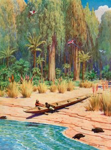 Illustratie voor Robinson Crusoe