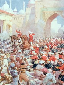 Sir Henry Havelock (1795-1857) bij de Bevrijding van Lucknow door Howard Davie