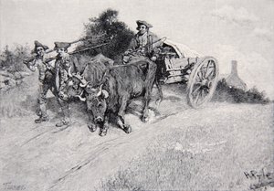 Het Brengen van het Kruit naar Bunker Hill door Howard Pyle
