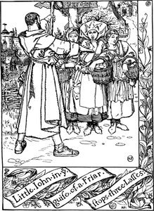 Illustratie uit het boek The Merry Adventures of Robin Hood, door Howard Pyle, 1883 door Howard Pyle
