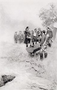 De begrafenis van Braddock, illustratie uit 