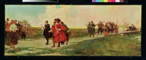 De Landing van Carteret in New Jersey