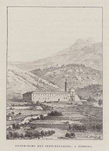 Notre-Dame Des Sept-Douleurs, A Corbara (gravure) door Hubert Clerget