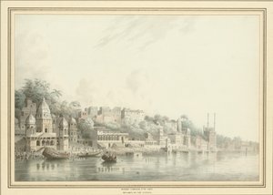Benares aan de rivier de Ganges