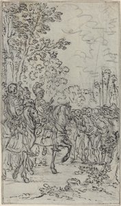 Gevangenen voor een Commandant door Hubert Francois Gravelot