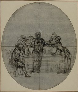 Studie voor een tweede editie, nooit gepubliceerd, van Colle