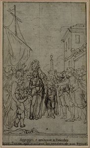 Studie voor een illustratie in Tacitus "Tiberius, of De zes eerste boeken van de Annalen", Boek III, Deel 2, 2e Studie