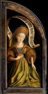 Cumaeense Sibylle, van de buitenkant van de rechtervleugel van het Gentse altaarstuk door Hubert & Jan van (1390 1441) Eyck