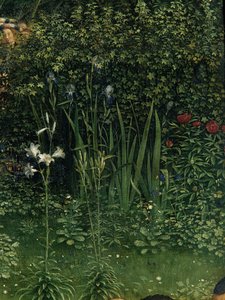 De Aanbidding van het Mystieke Lam (detail)