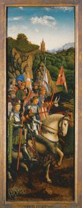 De ridders van Christus, van de linkerzijde van het Gentse altaarstuk