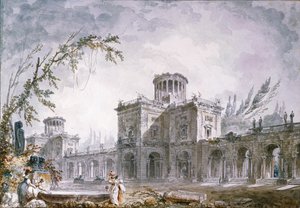 Architecturale fantasie, 1760 door Hubert Robert