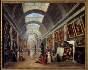 Ontwerp van de Grande Galerie du Louvre door Hubert Robert