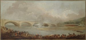 Frans: Le décintrement du pont de Neuilly, le 22 septembre 1772