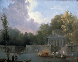 Park Scène door Hubert Robert