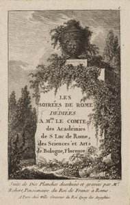 Plaat één uit Avonden in Rome door Hubert Robert